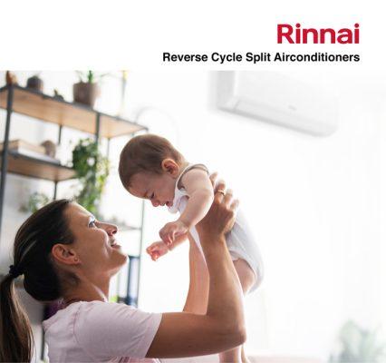 Rinnai Reverse Cycle Split System Air Conditioners from All Cool Industries Brisbane & Gold Coast